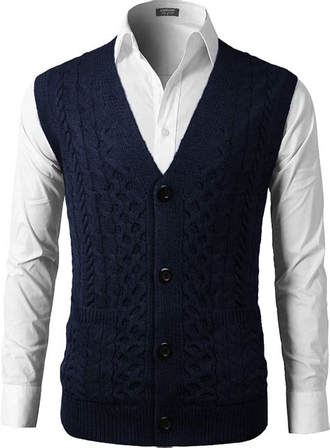 amazon mens sweater vests|men's sweater vest with buttons.